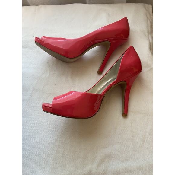 Jessica Simpson JOSETTE Hot Fuschia Patent Stilleto Heels WOMENS Size 9 Slip On - Picture 4 of 9